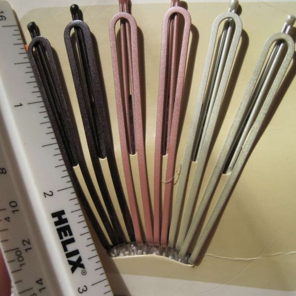 6 Goody Open Design Betsy Metal Bobby Slides Hair Pins Pink White Gray 2006 2015 - Picture 5 of 11